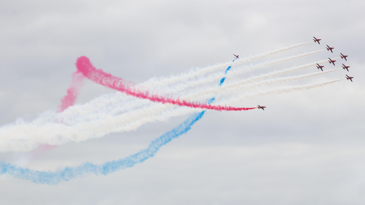 Swirl jets clacton air show