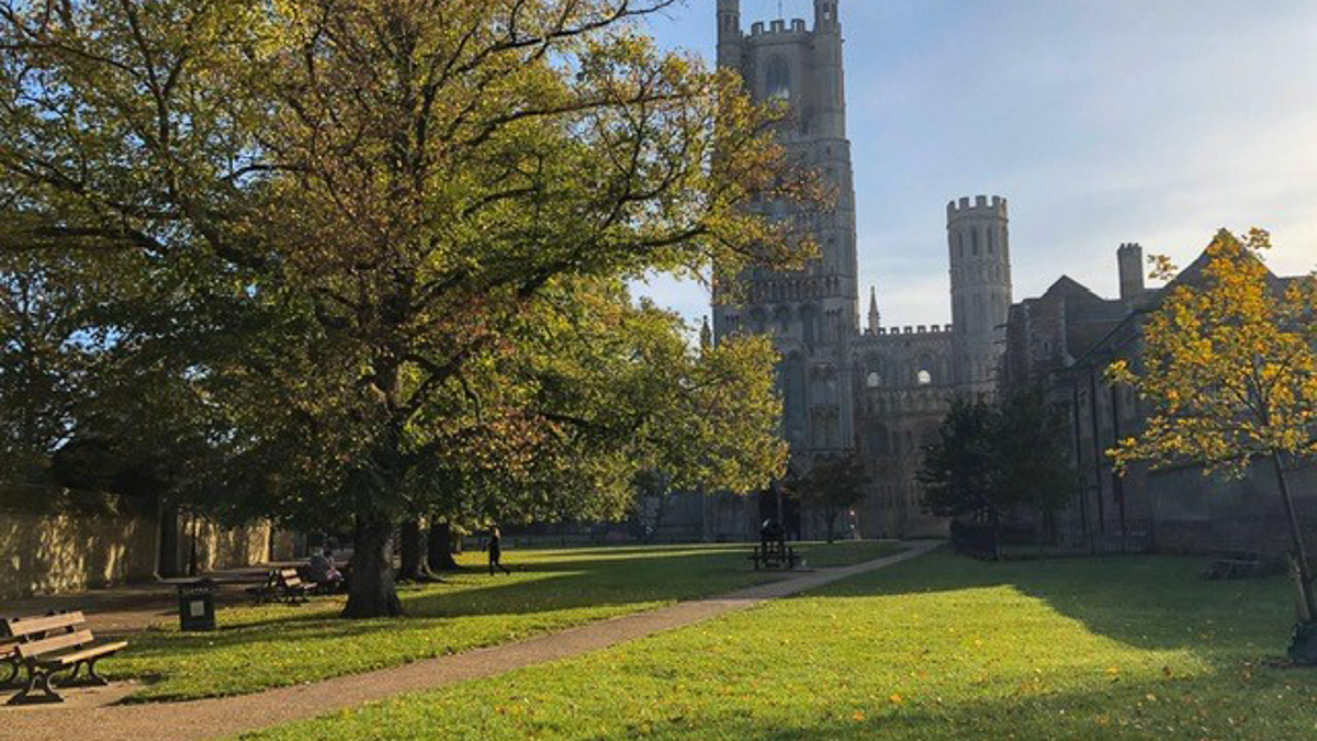 Ely Palace green, coach day trip