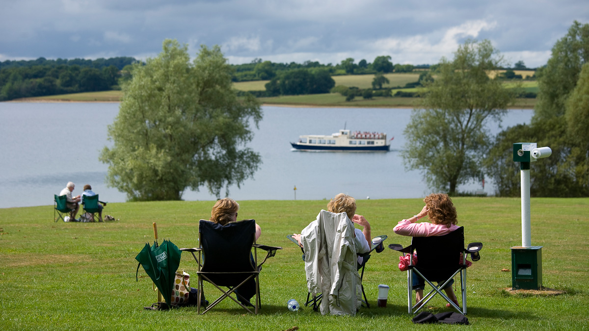 Stamford and Rutland 3 women in campers chairs looking out to the river